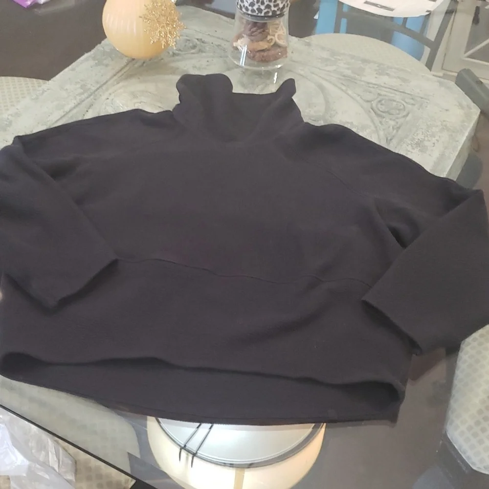 LULULEMON ATHLETICA WOMEN'S Oversized Textured Funnel-Neck Pullover SIZE 6